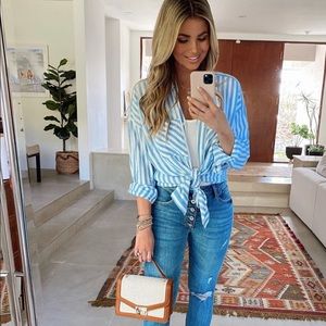 Vick collection striped tunic